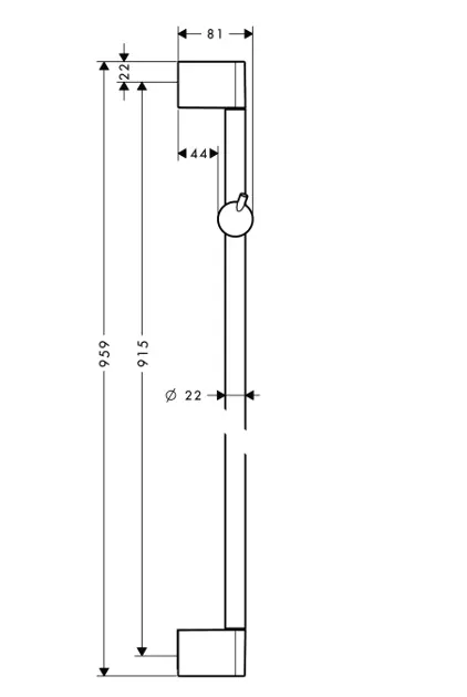 Hansgrohe - Unica'Crometta - Zuhanyrúd - 27609000 – 2. kép