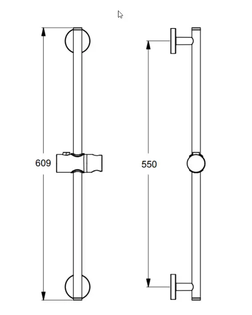 Ideal Standard - Idealrain - Zuhanyrúd - B9420AA – 2. kép