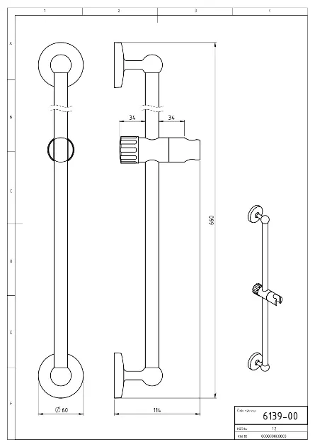 Novaservis - Shower sets - Zuhanyrúd - 6139,0 – 2. kép
