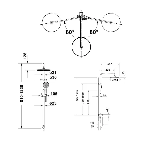 Duravit - Zuhanyszett - UV4322002010 – 2. kép