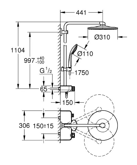 Grohe - Euphoria SmartControl - Zuhanyszett - 26507DL0 – 2. kép