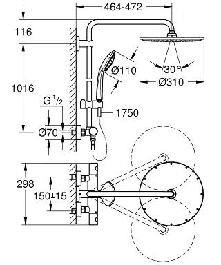 Grohe - Euphoria - Zuhanyszett - 26075DC0 – 2. kép