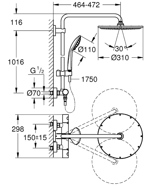 Grohe - Euphoria - Zuhanyszett - 26075DL0 – 2. kép