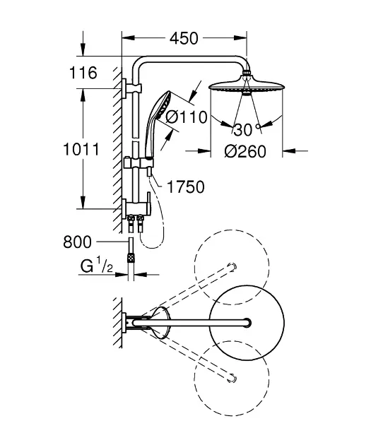 Grohe - Euphoria - Zuhanyszett - 27421002 – 2. kép