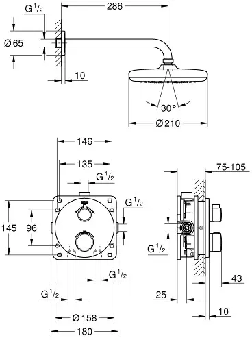 Grohe - Grohtherm - Zuhanyszett - 34726000 – 2. kép