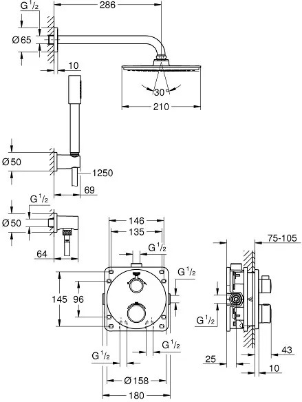 Grohe - Grohtherm - Zuhanyszett - 34732000 – 2. kép