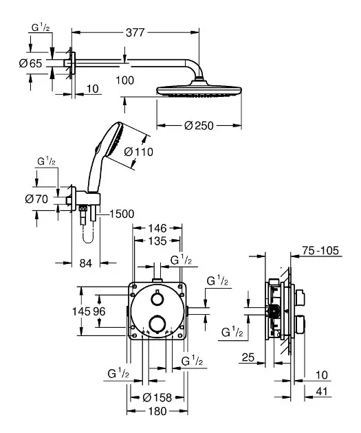 Grohe - Precision - Zuhanyszett - 34883000 – 2. kép