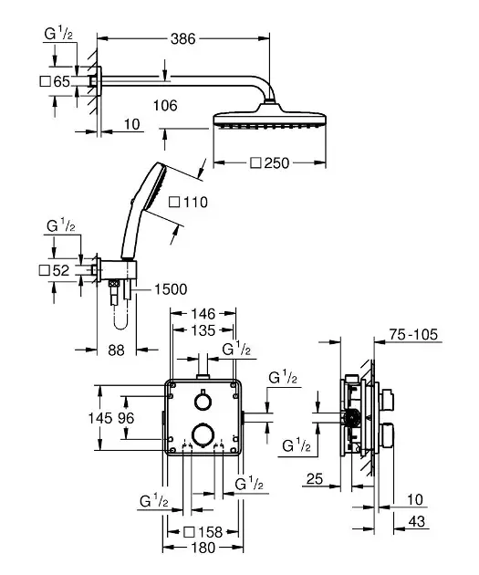 Grohe - Zuhanyszett - 348822430 – 2. kép