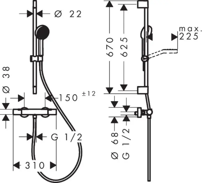 Hansgrohe - Activera Select S - Zuhanyszett - 28876670 – 2. kép