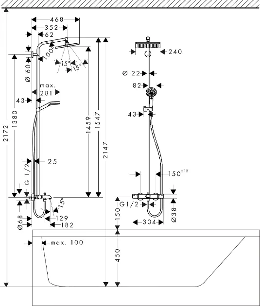 Hansgrohe - Crometta - Zuhanyszett - 27298000 – 3. kép