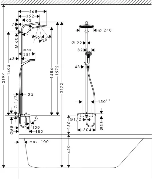 Hansgrohe - Crometta - Zuhanyszett - 27320000 – 3. kép
