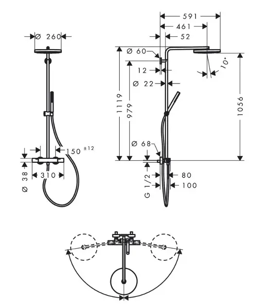 Hansgrohe - Pulsify S Puro - Zuhanyszett - 24222700 – 2. kép