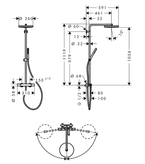 Hansgrohe - Pulsify S Puro - Zuhanyszett - 24223670 – 2. kép