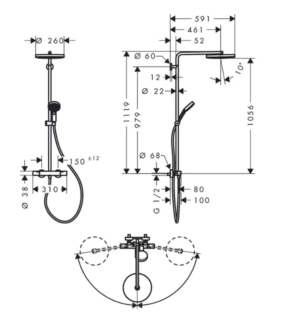 Hansgrohe - Pulsify S Puro - Zuhanyszett - 24236700 – 2. kép