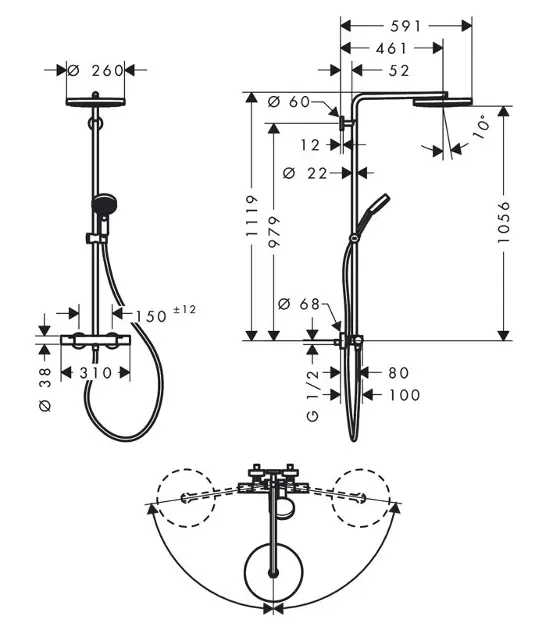 Hansgrohe - Pulsify S Puro - Zuhanyszett - 24237000 – 2. kép