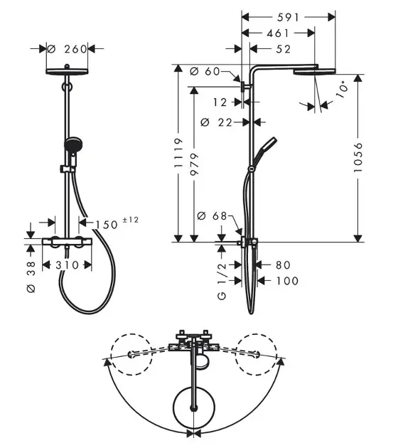 Hansgrohe - Pulsify S Puro - Zuhanyszett - 24237140 – 2. kép