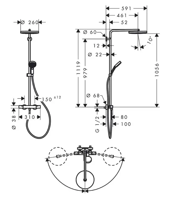 Hansgrohe - Pulsify S Puro - Zuhanyszett - 24237700 – 2. kép