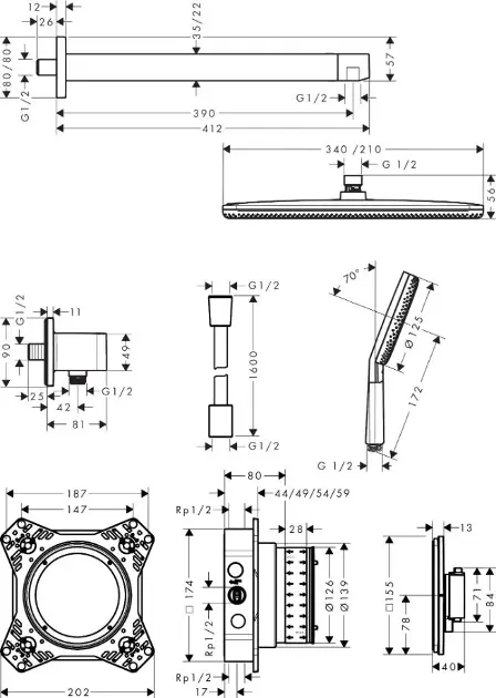 Hansgrohe - Raindance Alive Q - Zuhanyszett - 24620670 – 2. kép