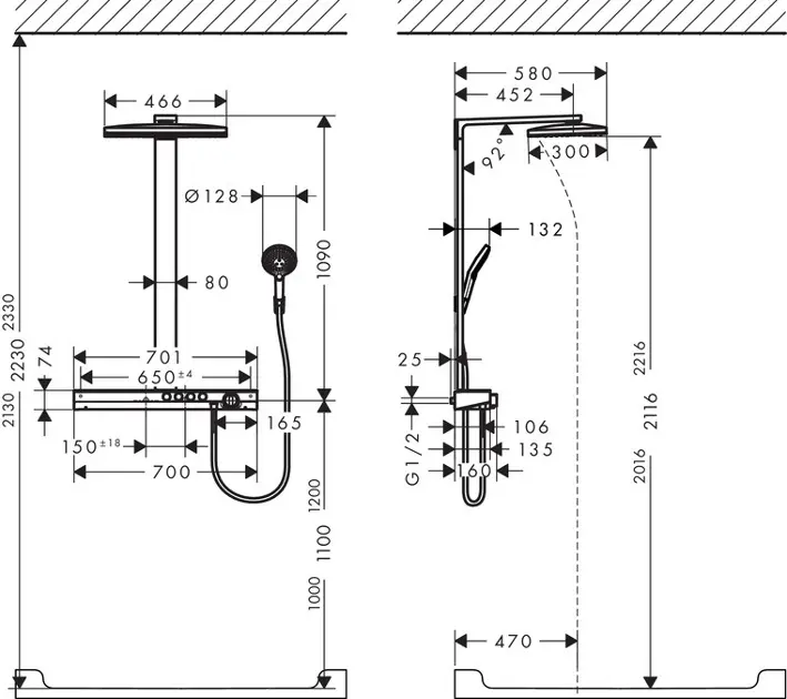 Hansgrohe - Rainmaker Select - Zuhanyszett - 27028400 – 3. kép