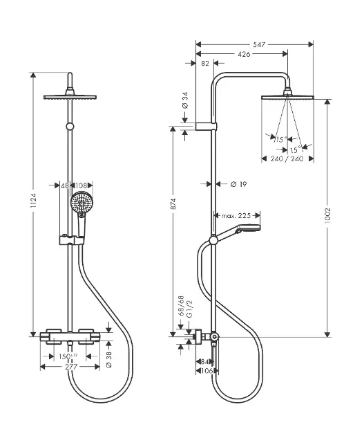 Hansgrohe - Vernis Shape - Zuhanyszett - 26427670 – 2. kép