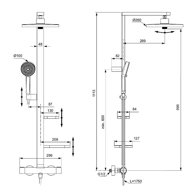Ideal Standard - ALU+ - Zuhanyszett - BD583SI – 2. kép