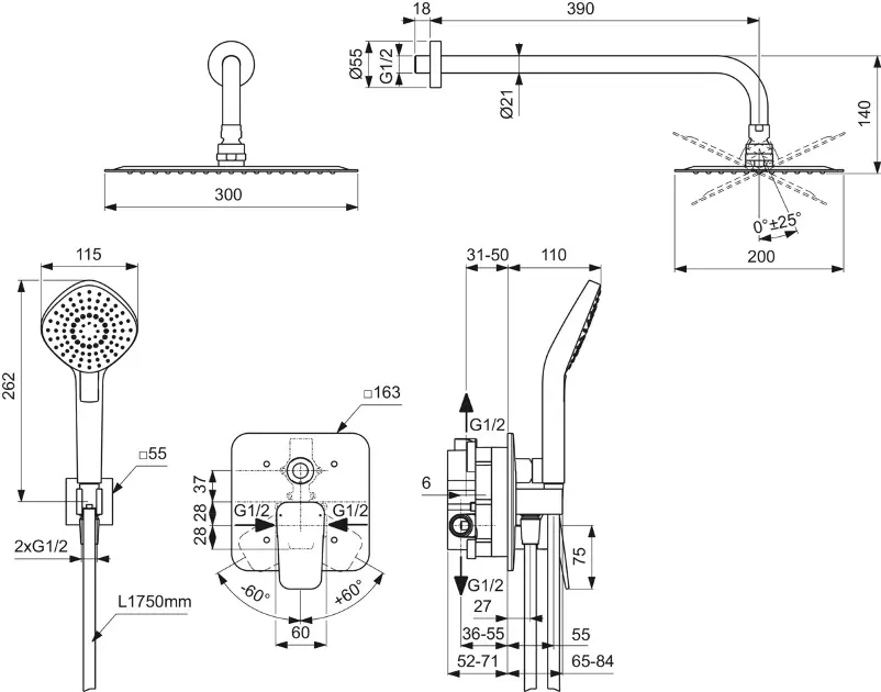 Ideal Standard - CeraPlan New - Zuhanyszett - BD194AA – 2. kép