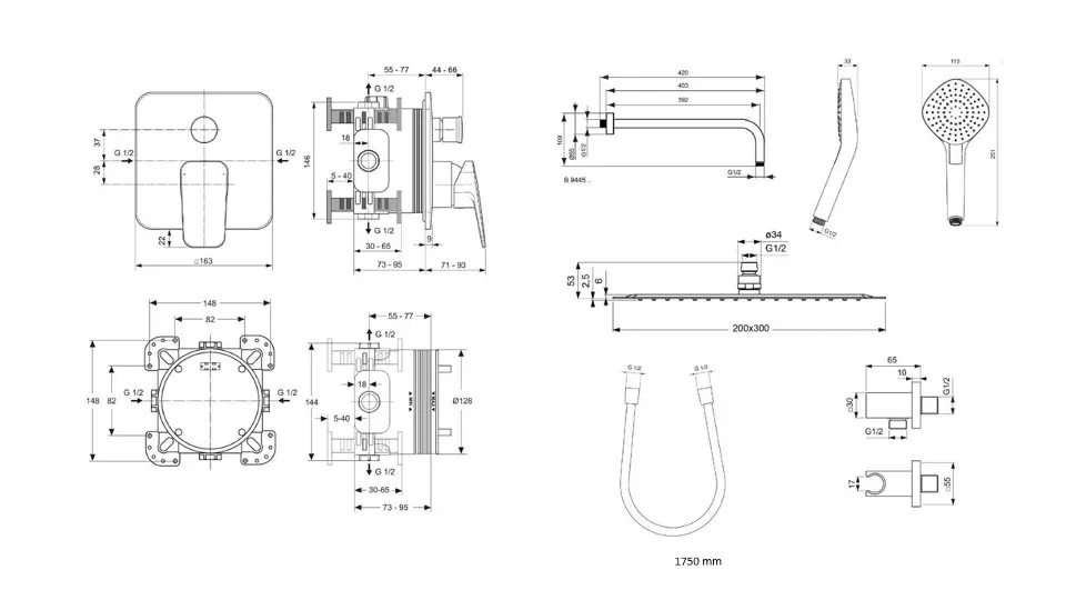 Ideal Standard - CeraPlan - Zuhanyszett - BD195AA – 2. kép