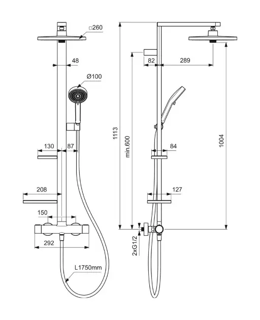 Ideal Standard - Ceratherm ALU+ - Zuhanyszett - BE210RO – 2. kép