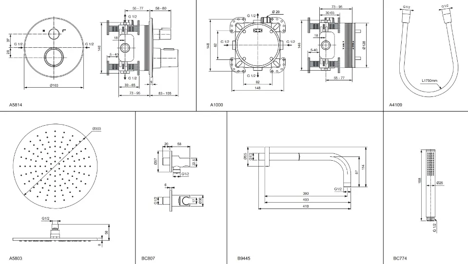 Ideal Standard - CeraTherm - Zuhanyszett - A7573A5 – 2. kép