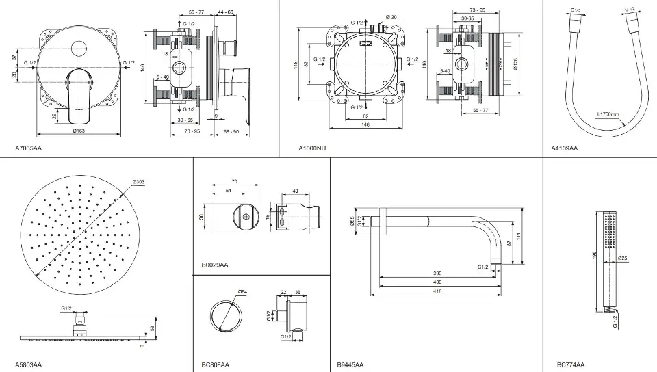 Ideal Standard - CeraTherm - Zuhanyszett - A7574AA – 2. kép