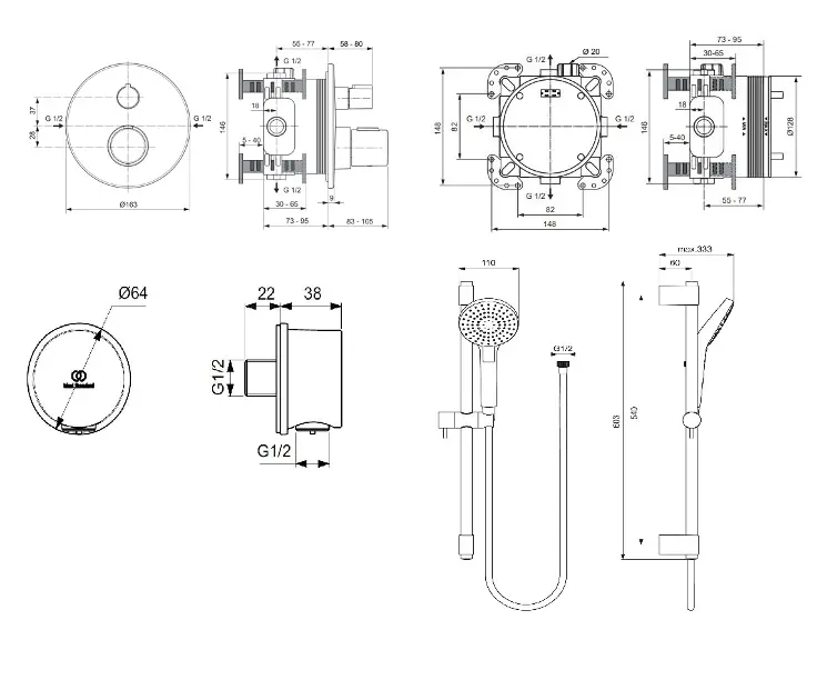 Ideal Standard - CeraTherm - Zuhanyszett - A7598AA – 2. kép