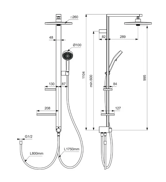 Ideal Standard - CeraTwist ALU+ - Zuhanyszett - BE213XG – 2. kép