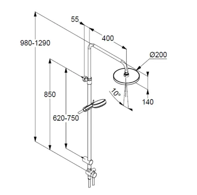 Kludi - Dive - Zuhanyszett - 6808005-00 – 2. kép