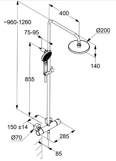 Kludi - Dive - Zuhanyszett - 6907905-00 – 2. kép