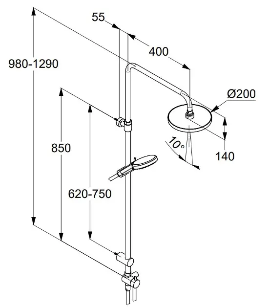 Kludi - Dive - Zuhanyszett - 6908005-00 – 2. kép