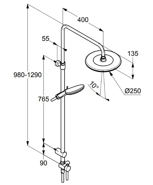 Kludi - Freshline - Zuhanyszett - 6709005-00 – 2. kép