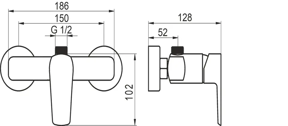 Novaservis - Metalia 58 - Zuhanyszett - SET071/58,0 – 2. kép