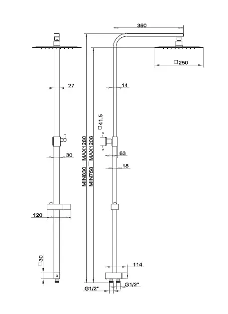 Novaservis - Shower sets - Zuhanyszett - SET033,0 – 2. kép