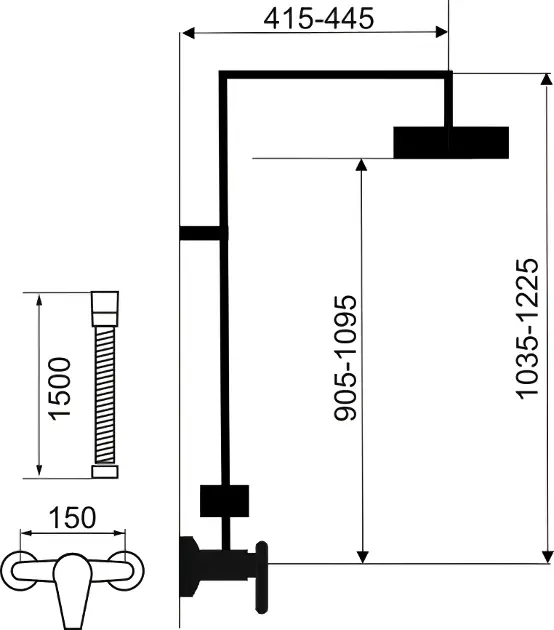 Novaservis - Shower sets - Zuhanyszett - SET068/57,0 – 2. kép