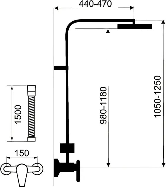 Novaservis - Shower sets - Zuhanyszett - SET069/36,0 – 2. kép