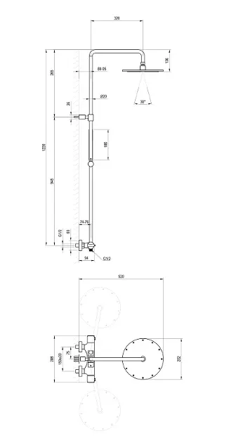 Ravak - Espirit - Zuhanyszett - X070494 – 2. kép