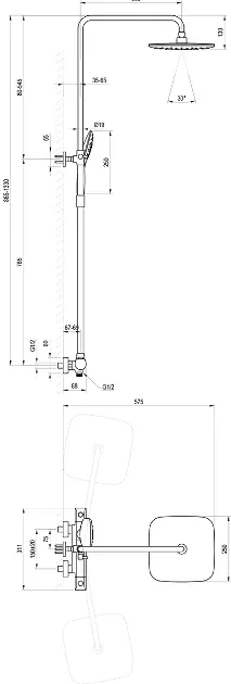 Ravak - Flat - Zuhanyszett - X070442 – 2. kép