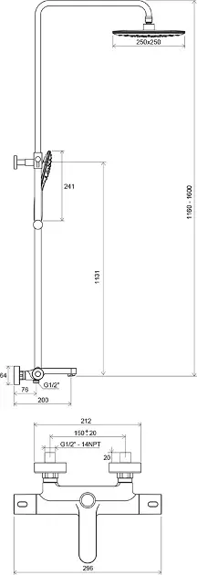 Ravak - Termo - Zuhanyszett - X070098 – 2. kép