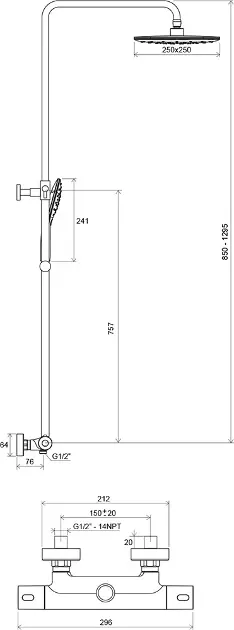 Ravak - Termo - Zuhanyszett - X070099 – 2. kép