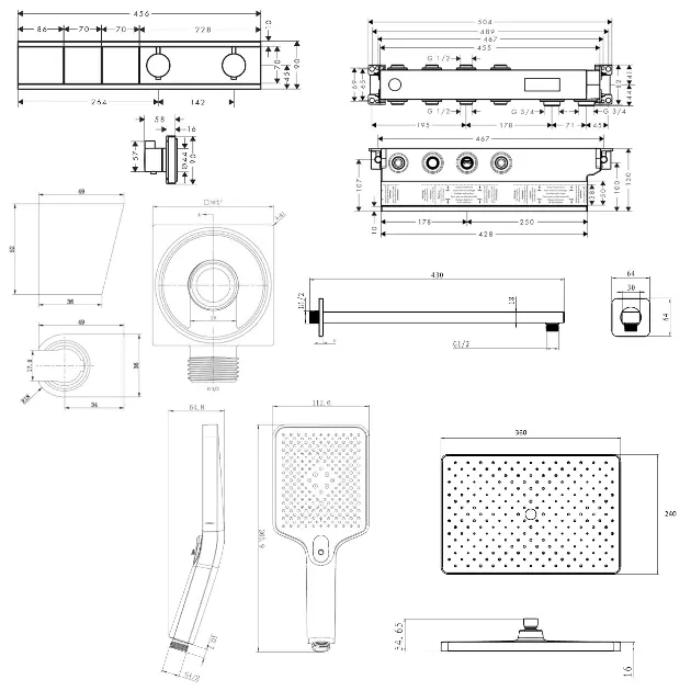 SANITINO - Zuhanyszett - SANI21HKK017 – 2. kép