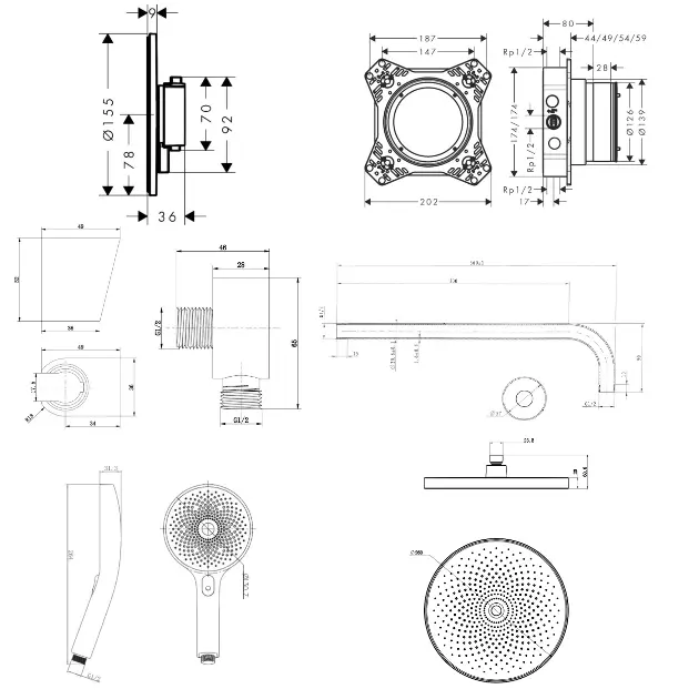 SANITINO - Zuhanyszett - SANI21HKK411 – 2. kép