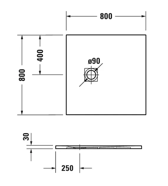 Duravit - Sustano - Zuhanytálca betét - 720269730000000 – 2. kép
