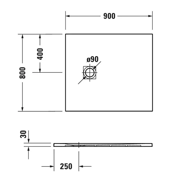 Duravit - Sustano - Zuhanytálca betét - 720270740000000 – 2. kép