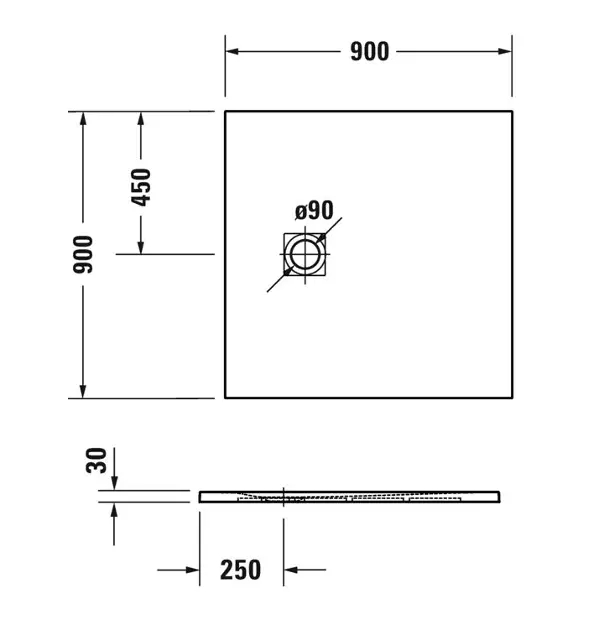 Duravit - Sustano - Zuhanytálca betét - 720271650000000 – 2. kép