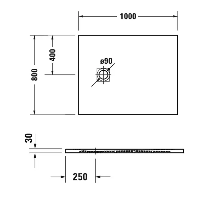 Duravit - Sustano - Zuhanytálca betét - 720273620000000 – 2. kép